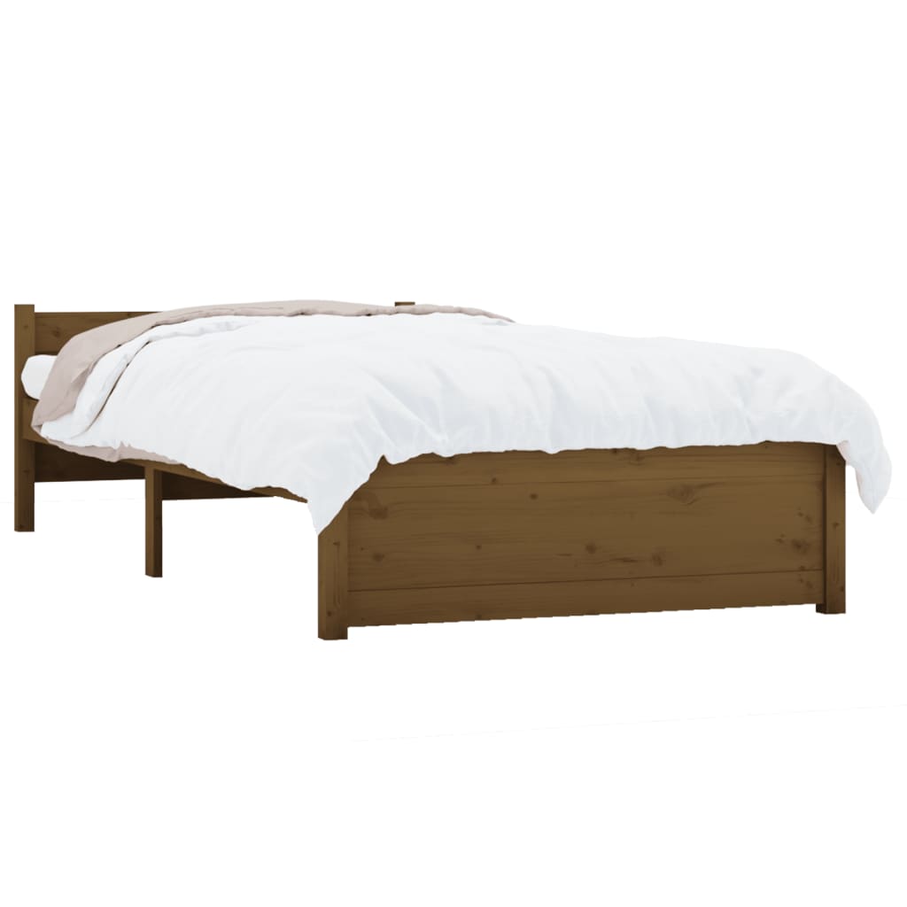 Sengeramme honningbrun heltre 75x190 cm 2FT6 Small Single