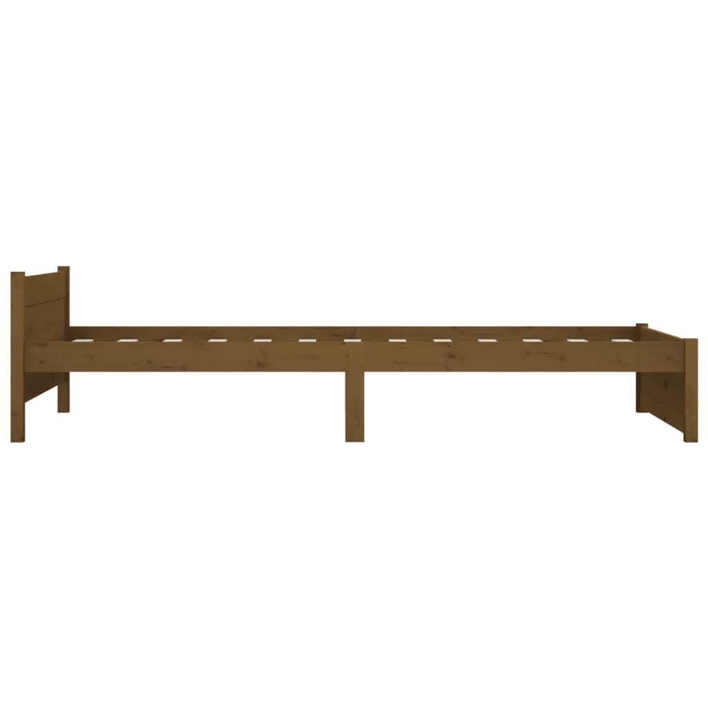 Sengeramme honningbrun heltre 75x190 cm 2FT6 Small Single