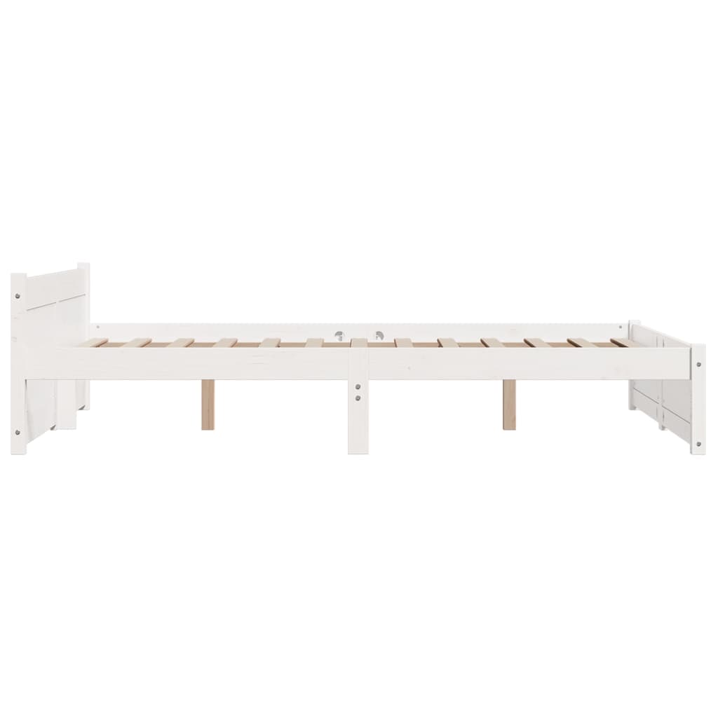 Sengeramme hvit heltre 140x200 cm