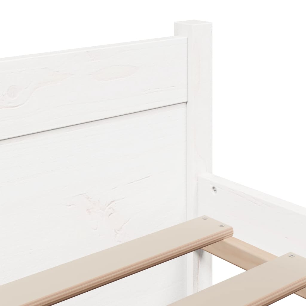Sengeramme hvit heltre 140x200 cm
