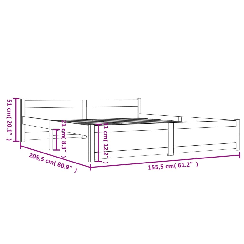 Sengeramme heltre 150x200 cm King Size
