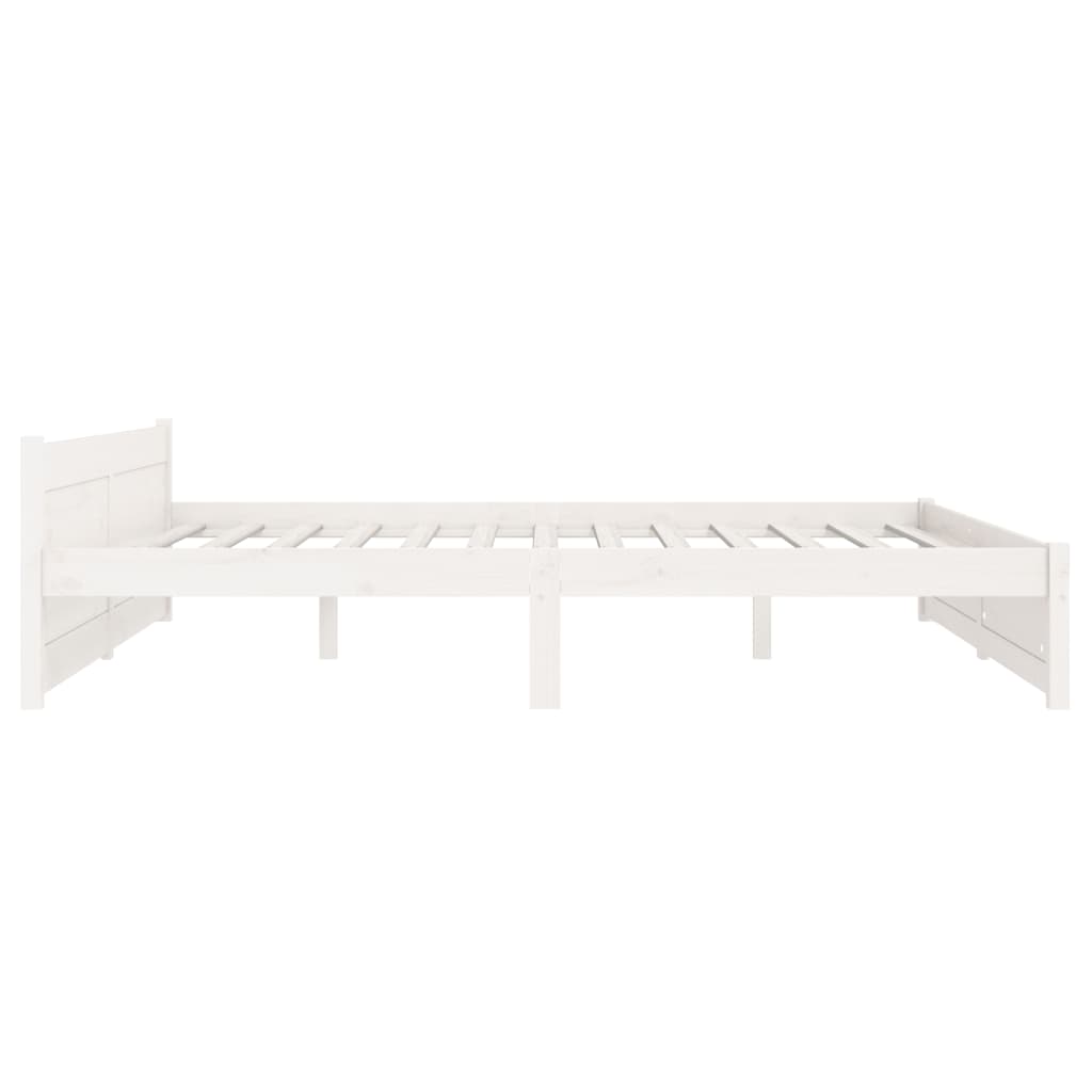 Sengeramme hvit heltre 150x200 cm 5FT King Size