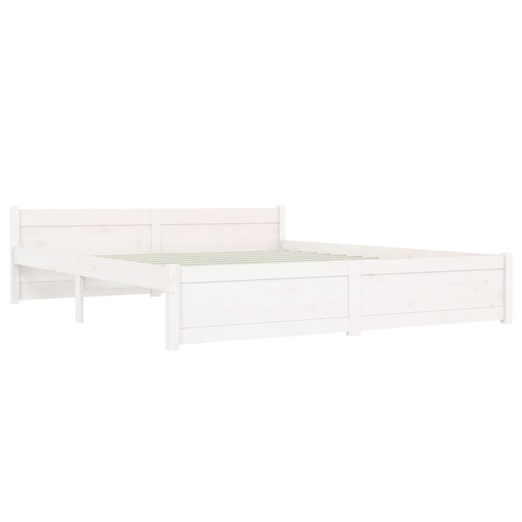 Sengeramme hvit heltre 160x200 cm