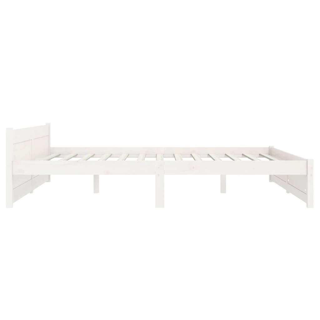 Sengeramme hvit heltre 160x200 cm