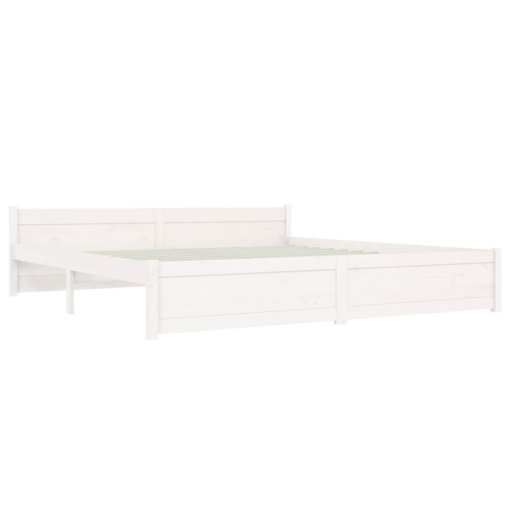 Sengeramme hvit heltre 180x200 cm Super King