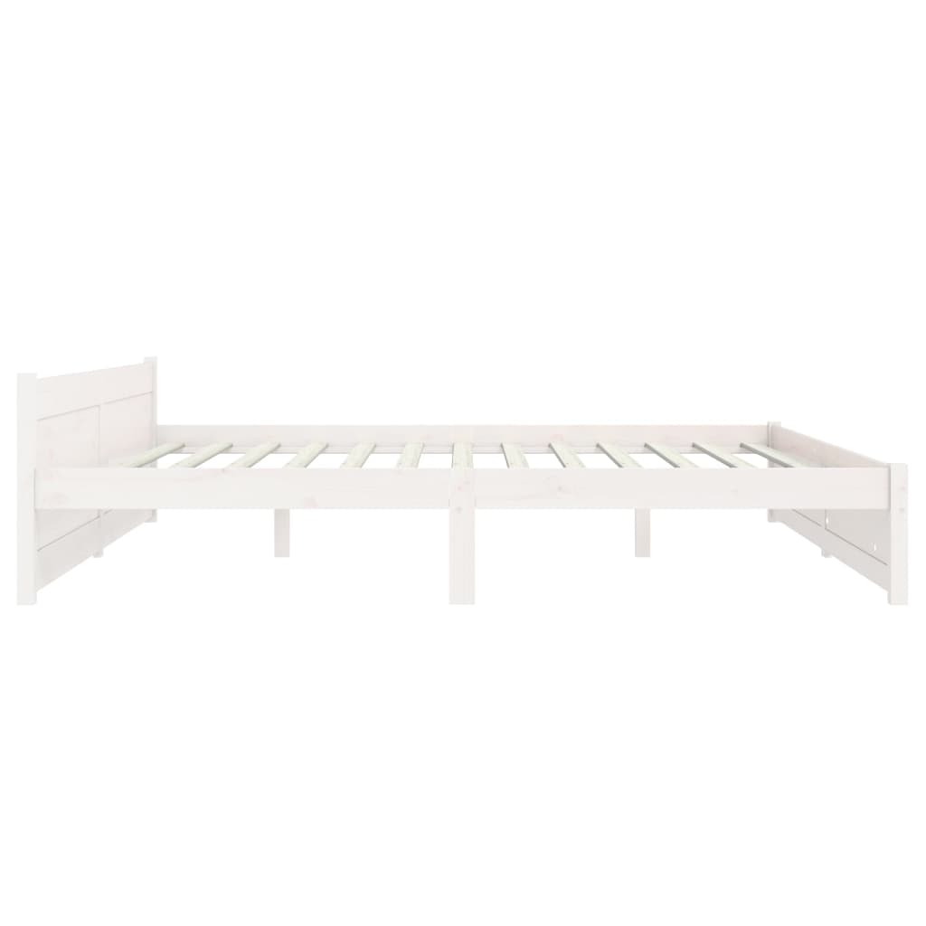 Sengeramme hvit heltre 180x200 cm Super King