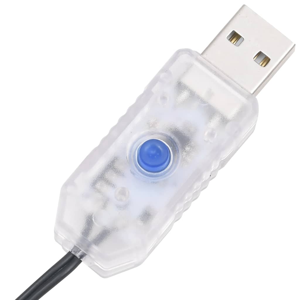 LED-strenglys med 150 lysdioder kaldhvit 15 m PVC