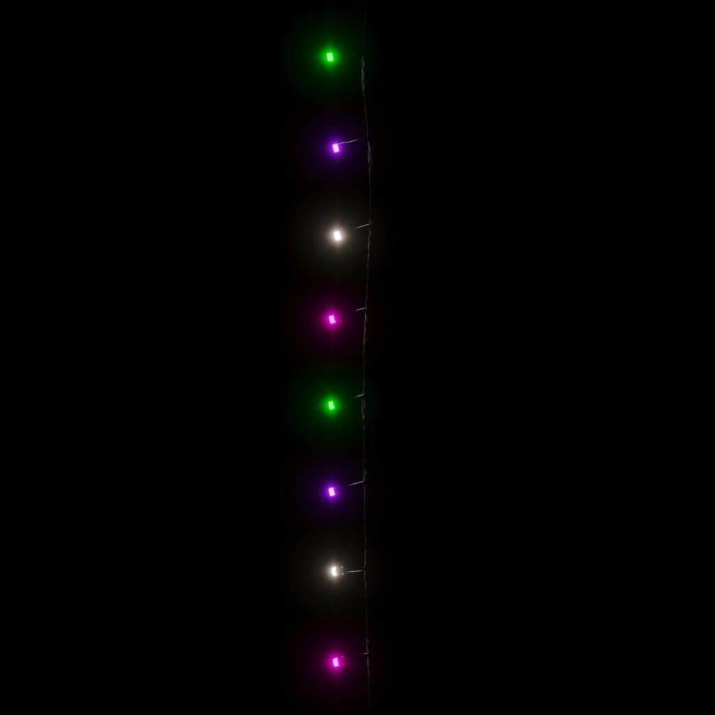 LED-strenglys med 600 lysdioder pastell flerfarget 60 m PVC