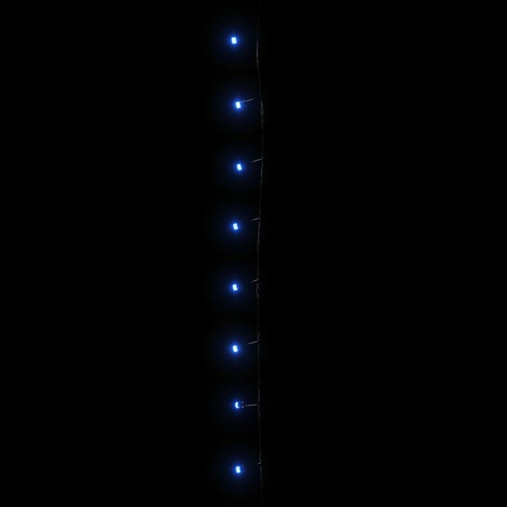 LED-strenglys med 2000 lysdioder blå 200 m PVC
