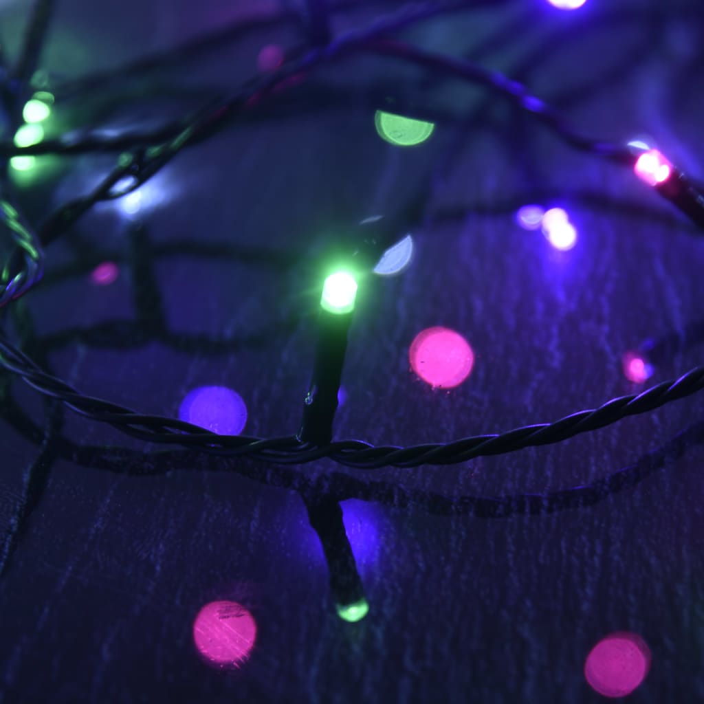 LED-strenglys med 2000 lysdioder pastell flerfarget 200 m PVC