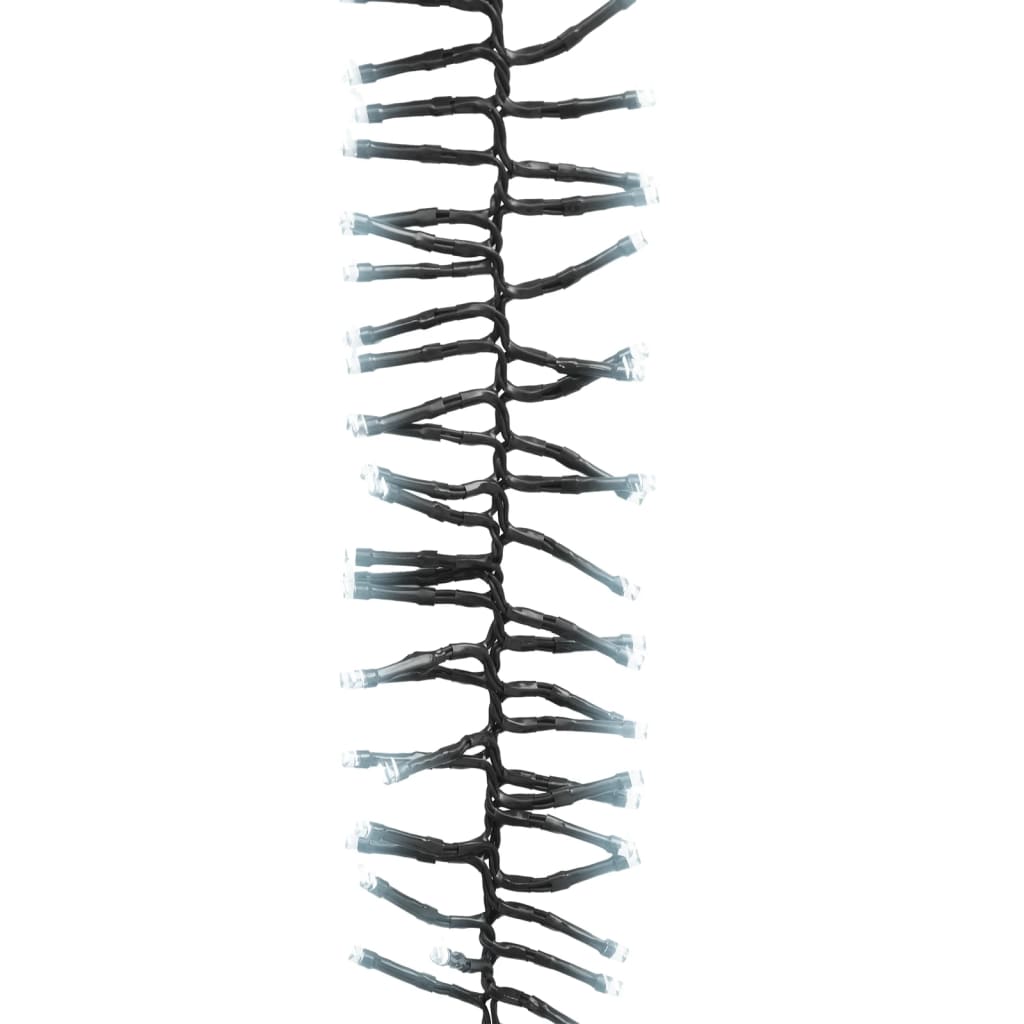 LED-strenglys med 400 lysdioder kaldhvit 7,4 m PVC