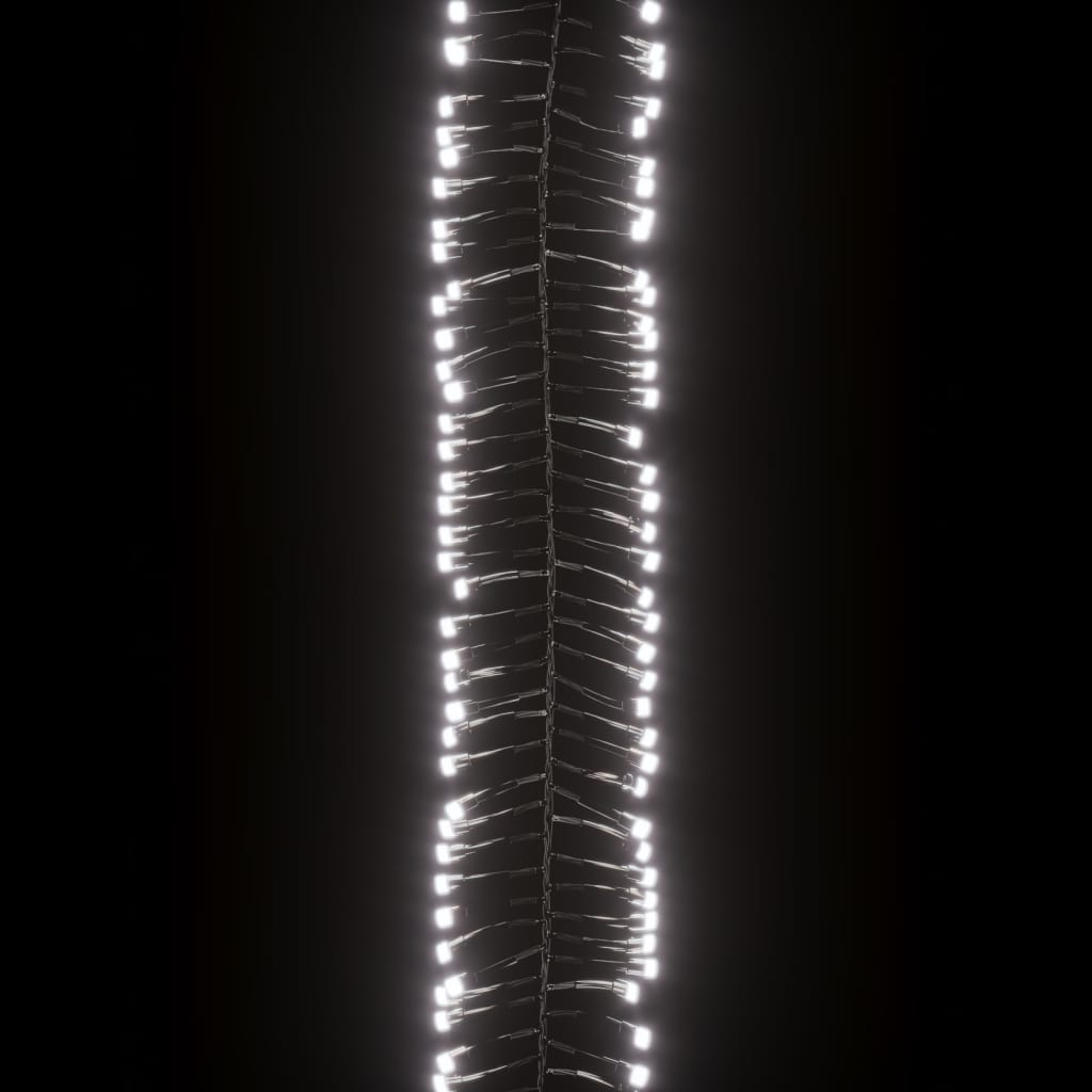 LED-strenglys med 400 lysdioder kaldhvit 7,4 m PVC