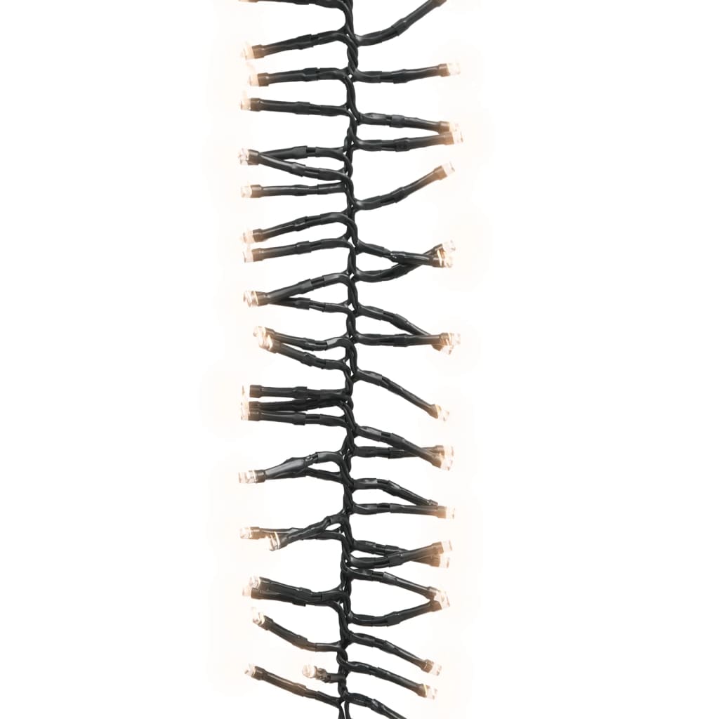 LED-strenglys med 3000 lysdioder varmhvit 23 m PVC