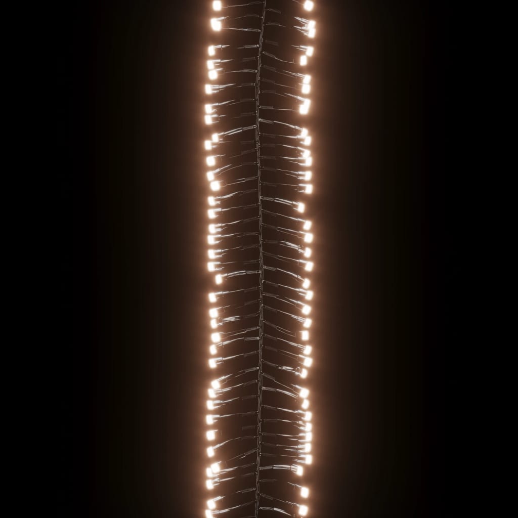 LED-strenglys med 3000 lysdioder varmhvit 23 m PVC