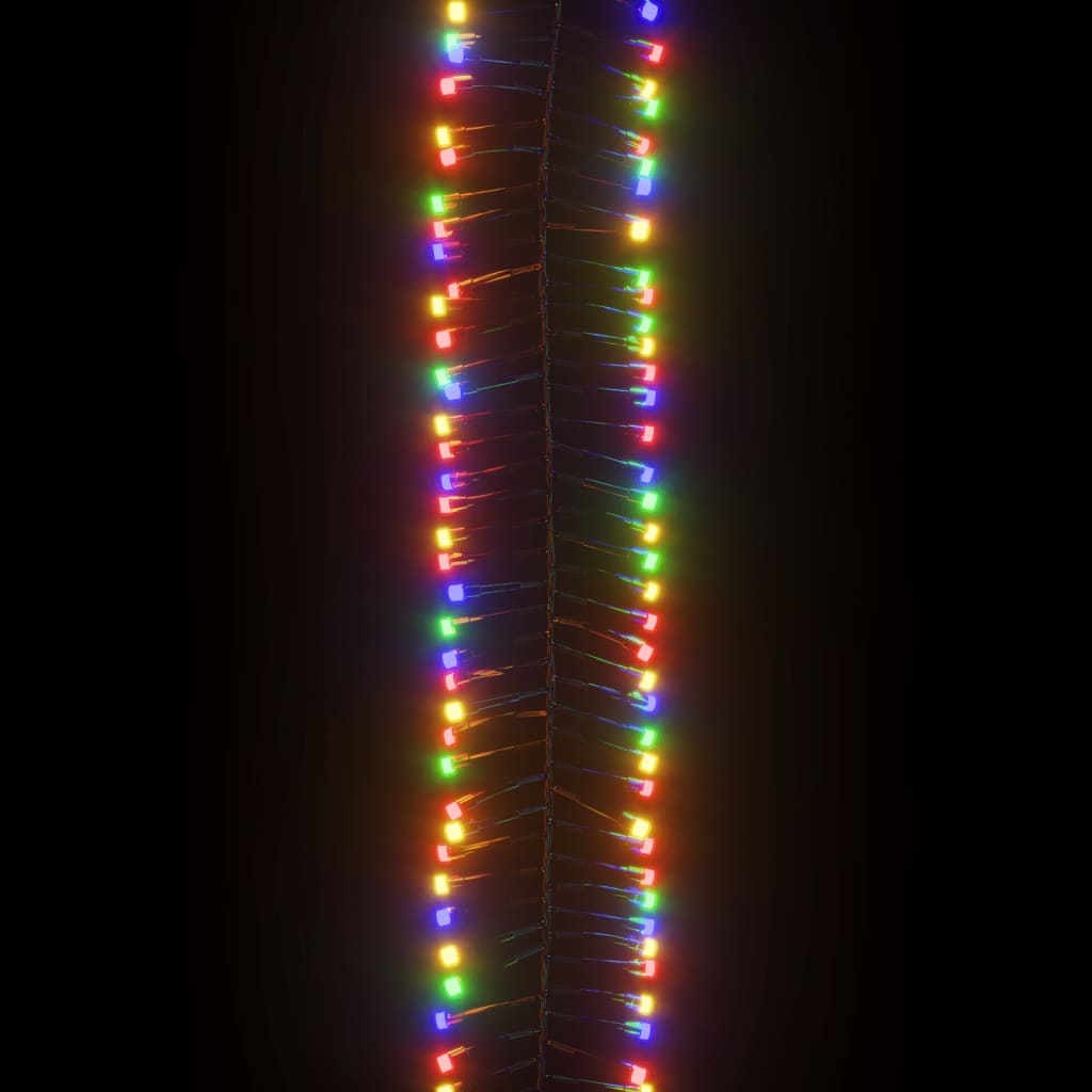 LED-strenglys med 3000 lysdioder fargerik 23 m PVC