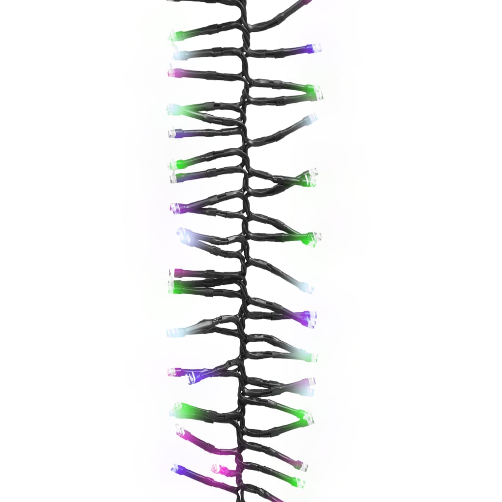 LED-strenglys med 3000 lysdioder pastell fargerik 23 m PVC