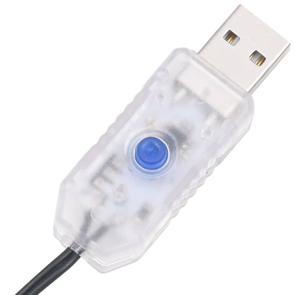 LED-strenglys med 400 lysdioder blå 13 m PVC