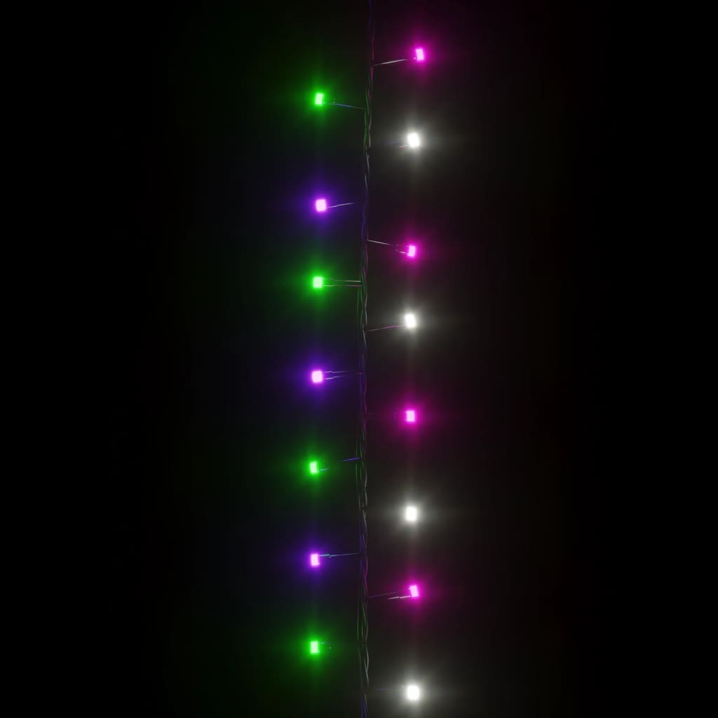 LED-strenglys med 2000 lysdioder pastell flerfarget 45 m PVC