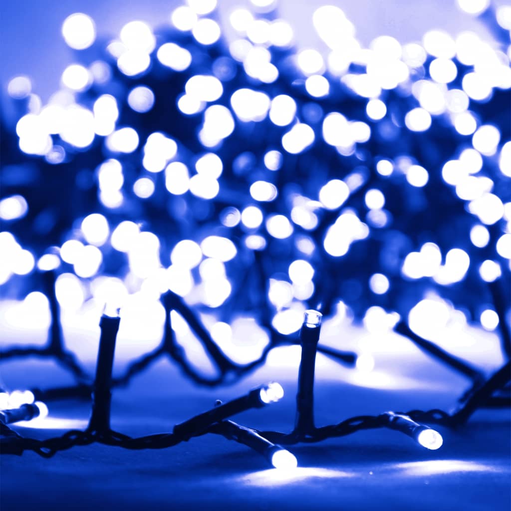 LED-strenglys med 3000 lysdioder blå 65 m PVC