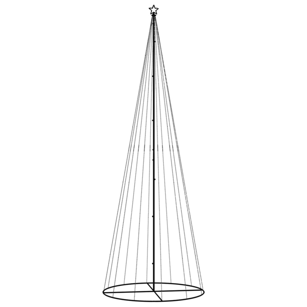Juletre kjegleformet varmhvit 732 lysdioder 160x500 cm