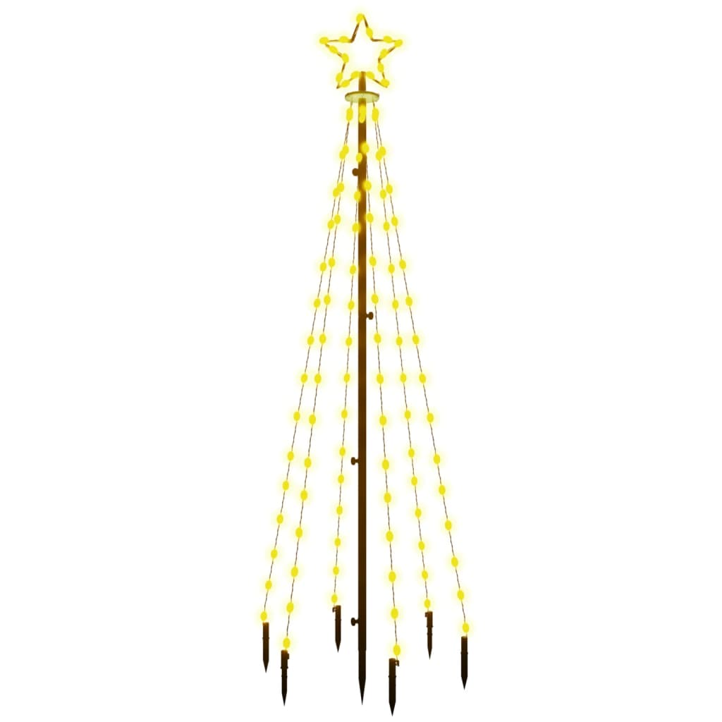 Juletre med bakkeplugg 108 LED varmhvit 180 cm