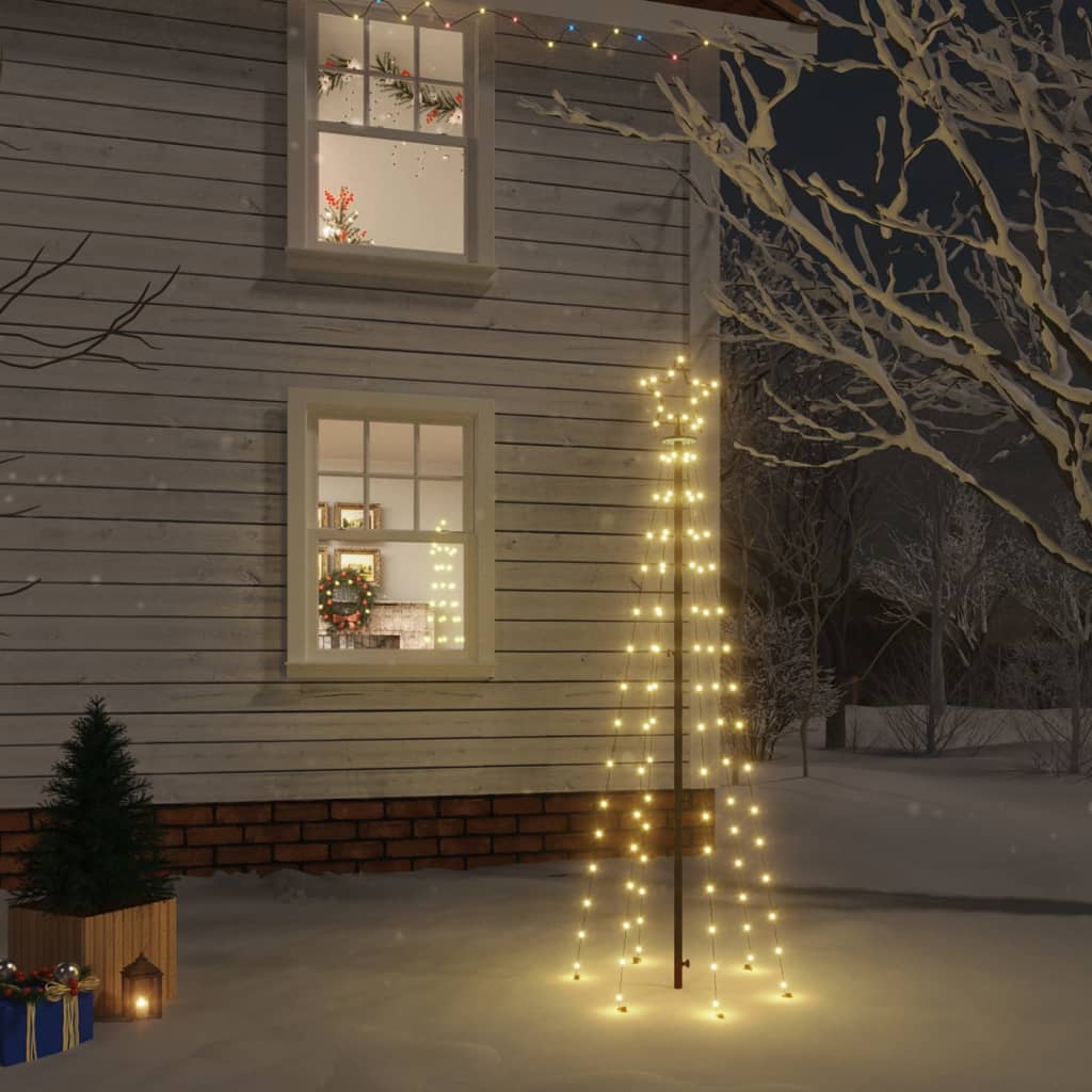 Juletre med bakkeplugg 108 LED varmhvit 180 cm