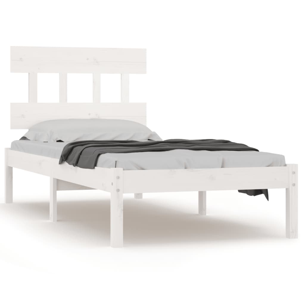 Sengeramme hvit heltre 100x200 cm