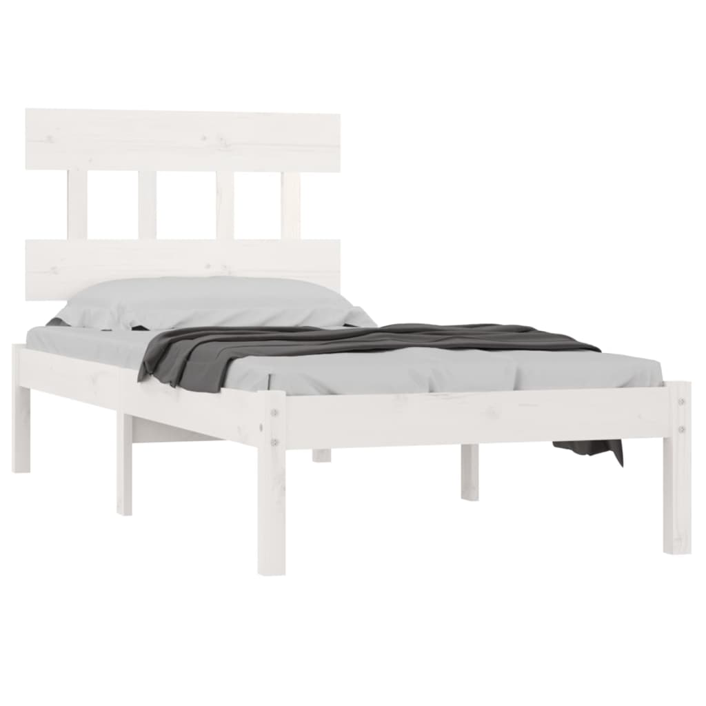 Sengeramme hvit heltre 100x200 cm