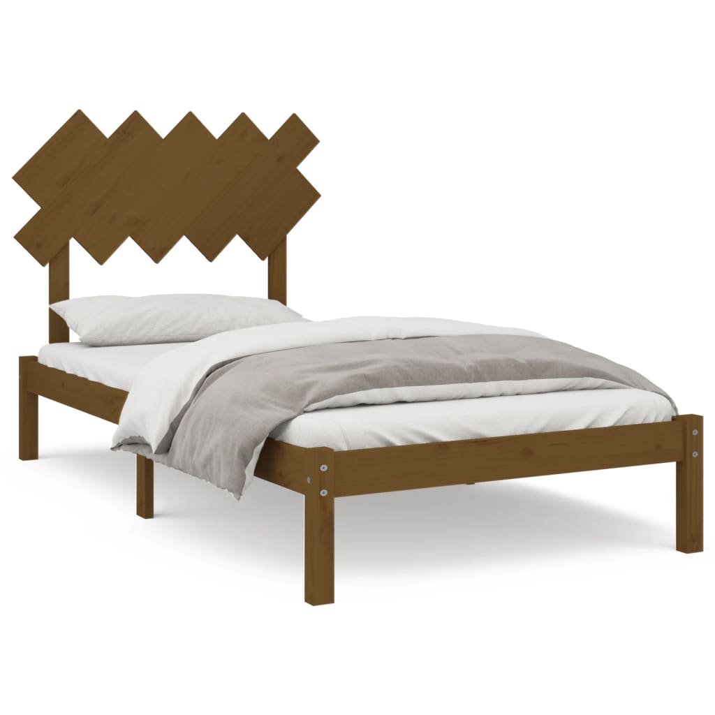 Sengeramme honningbrun 100x200 cm heltre