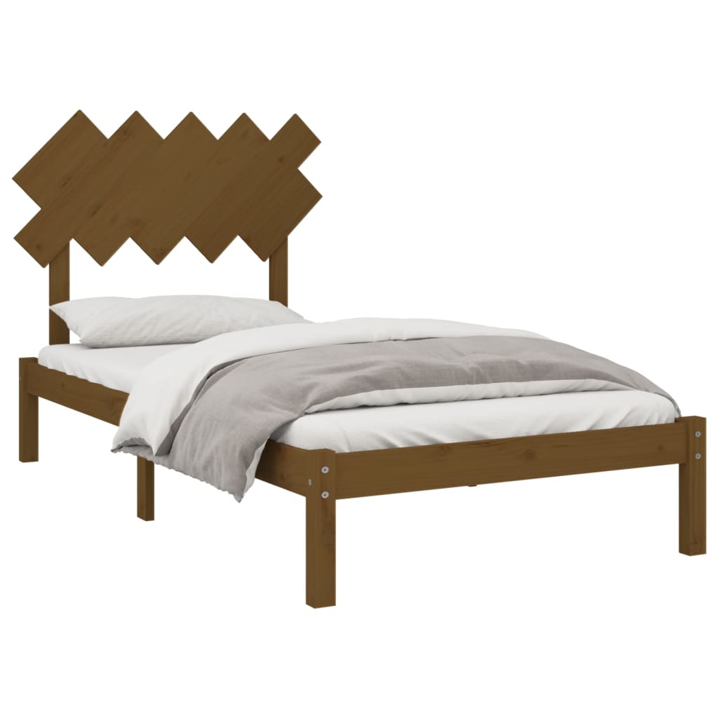 Sengeramme honningbrun 100x200 cm heltre