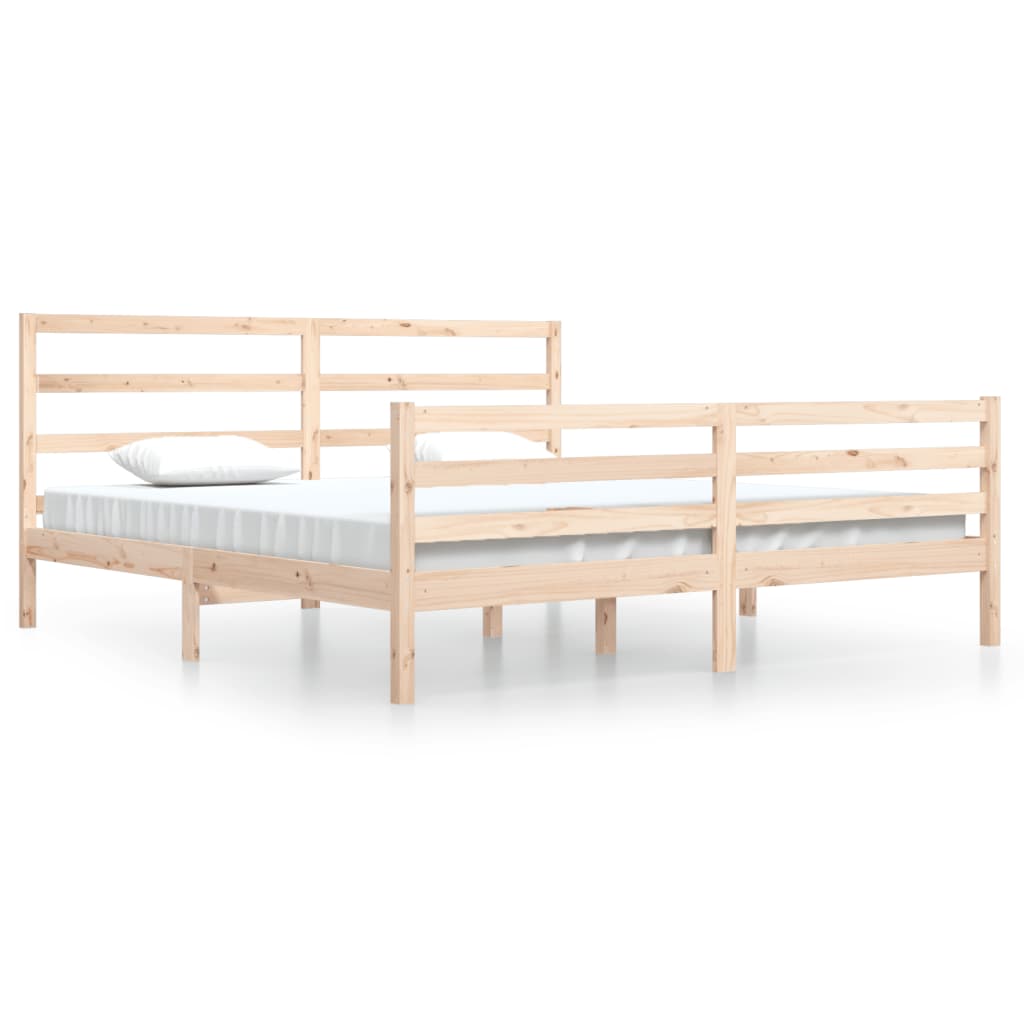 Sengeramme heltre furu 200x200 cm