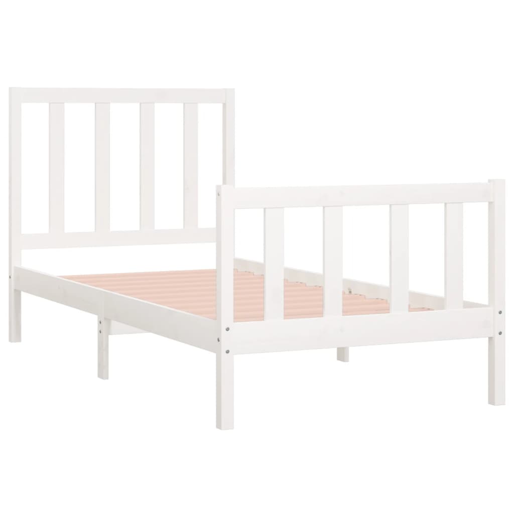 Sengeramme hvit heltre 75x190 cm Small Single