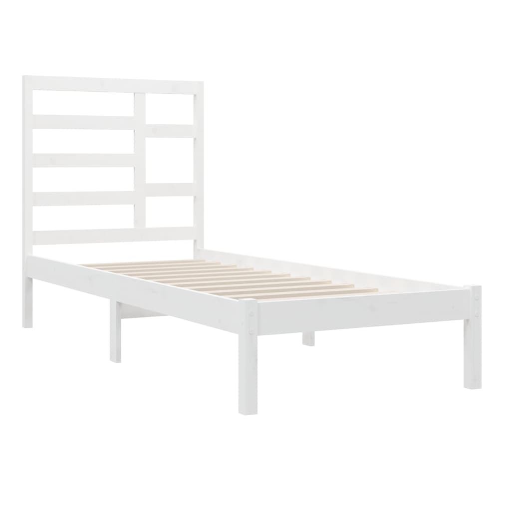 Sengeramme hvit heltre 100x200 cm