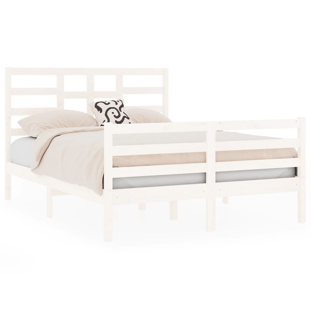 Sengeramme hvit heltre 120x190 cm Small Double