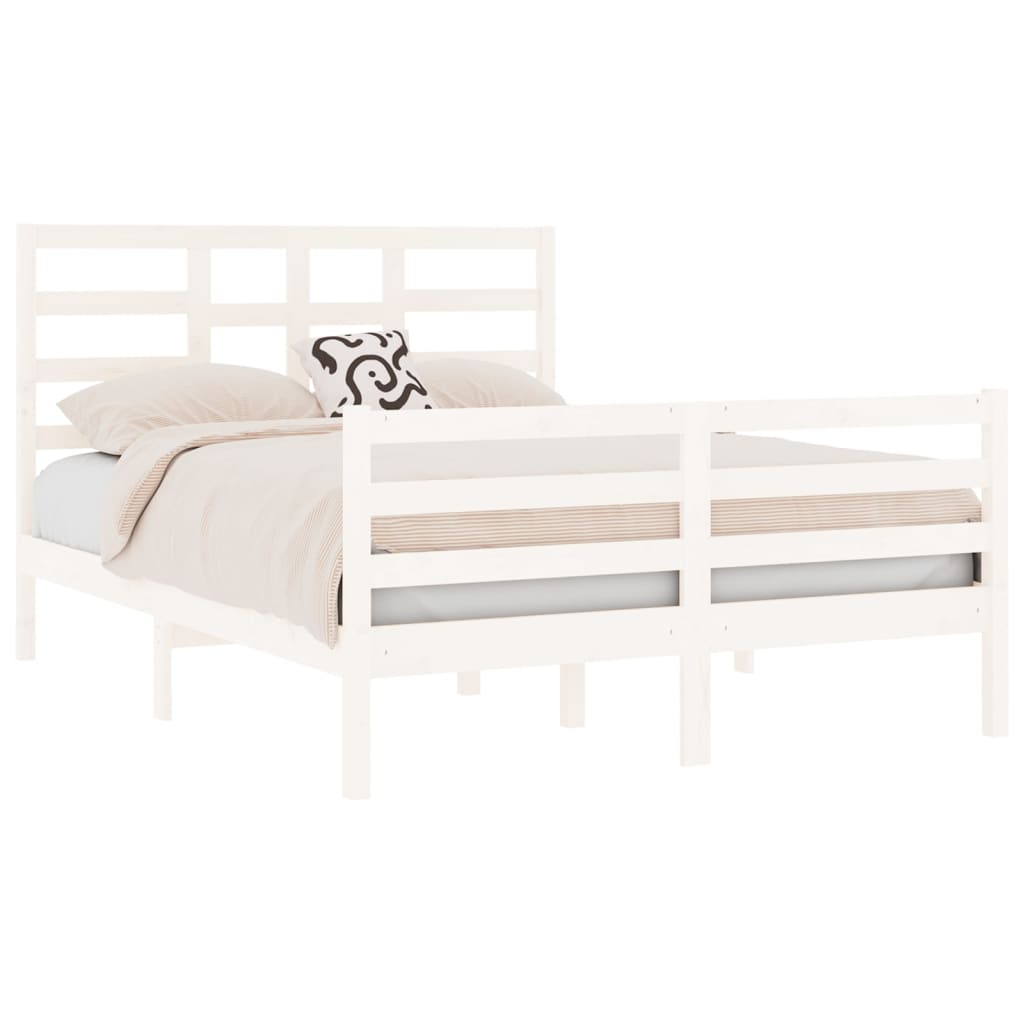 Sengeramme hvit heltre 120x190 cm Small Double