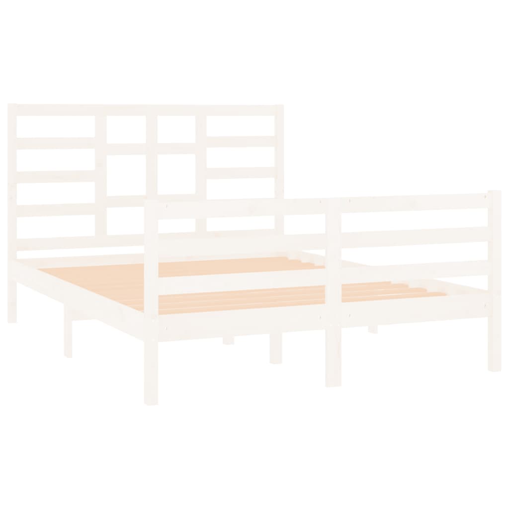 Sengeramme hvit heltre 120x190 cm Small Double