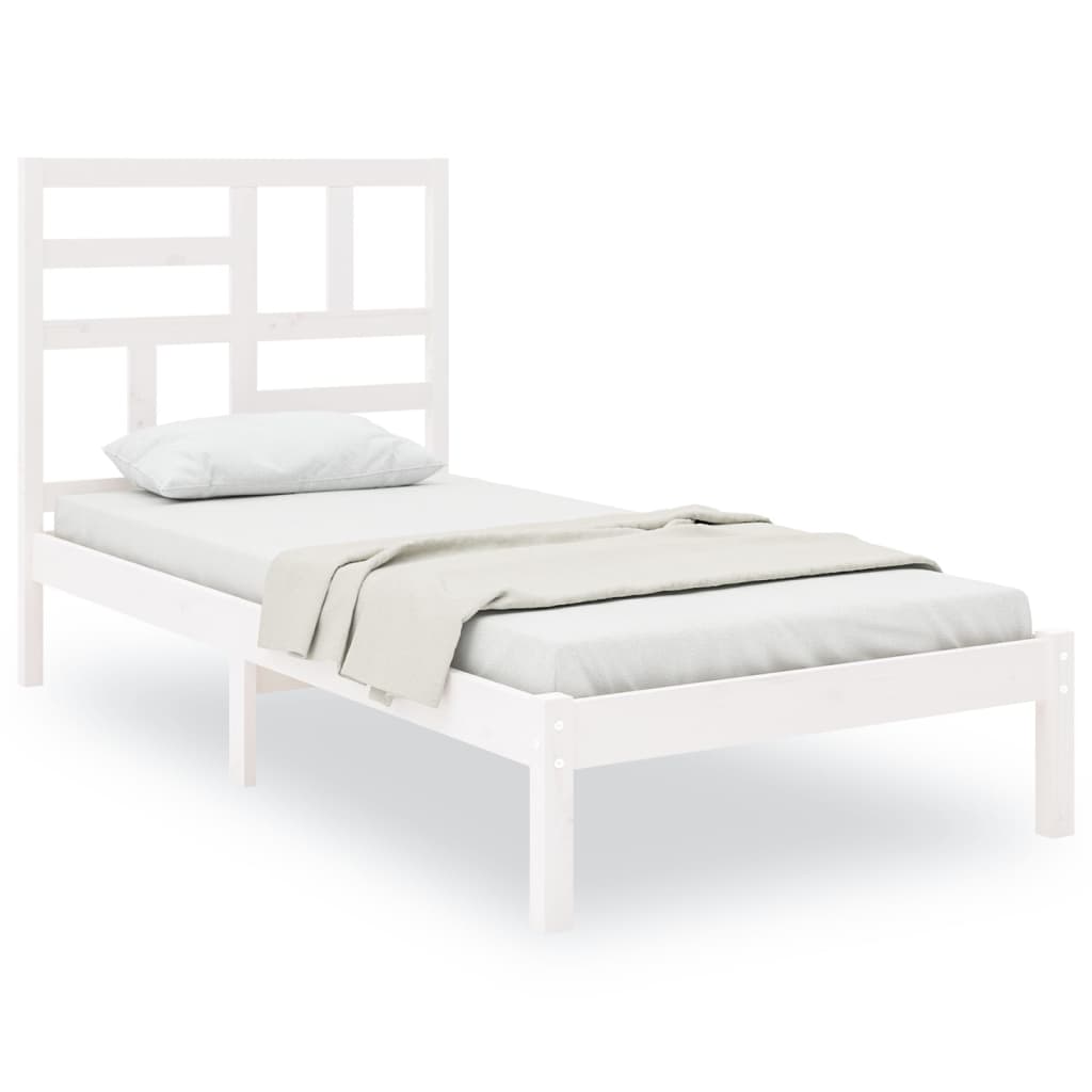 Sengeramme hvit heltre 90x200 cm