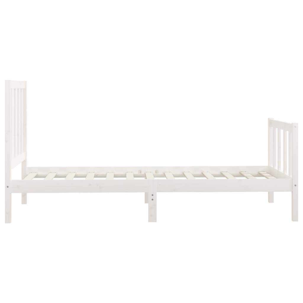 Sengeramme hvit heltre 100x200 cm