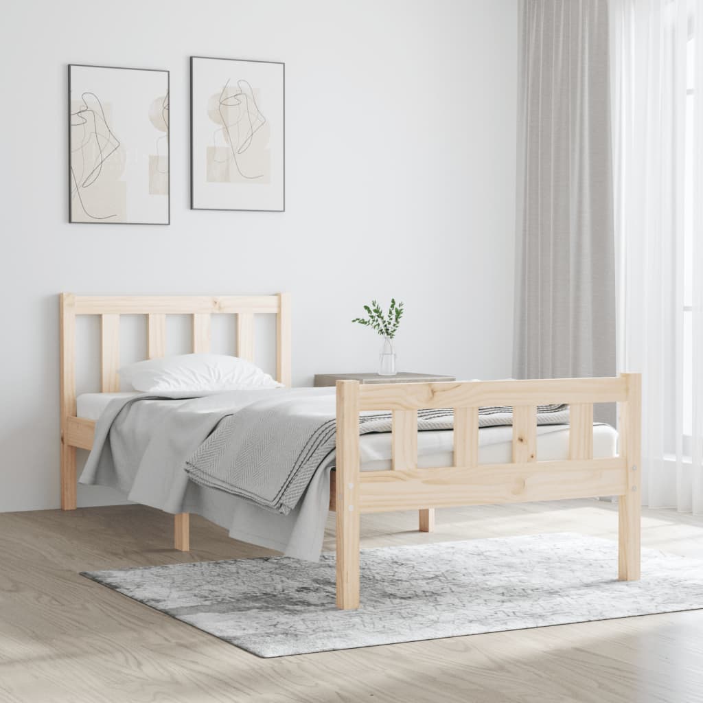 Sengeramme heltre furu 90x190 cm Single