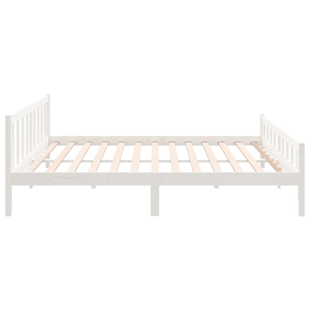 Sengeramme hvit heltre 160x200 cm