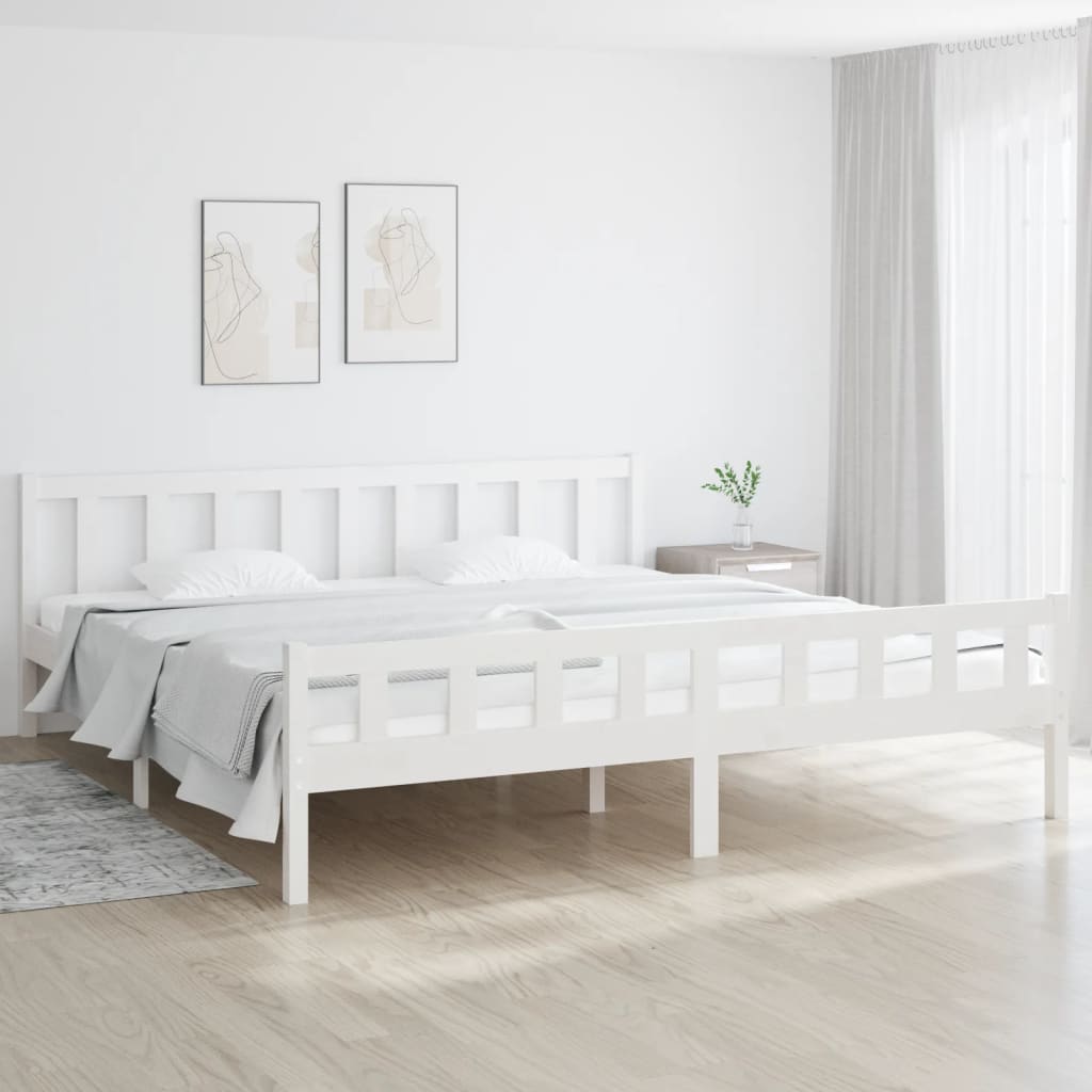 Sengeramme hvit heltre 160x200 cm
