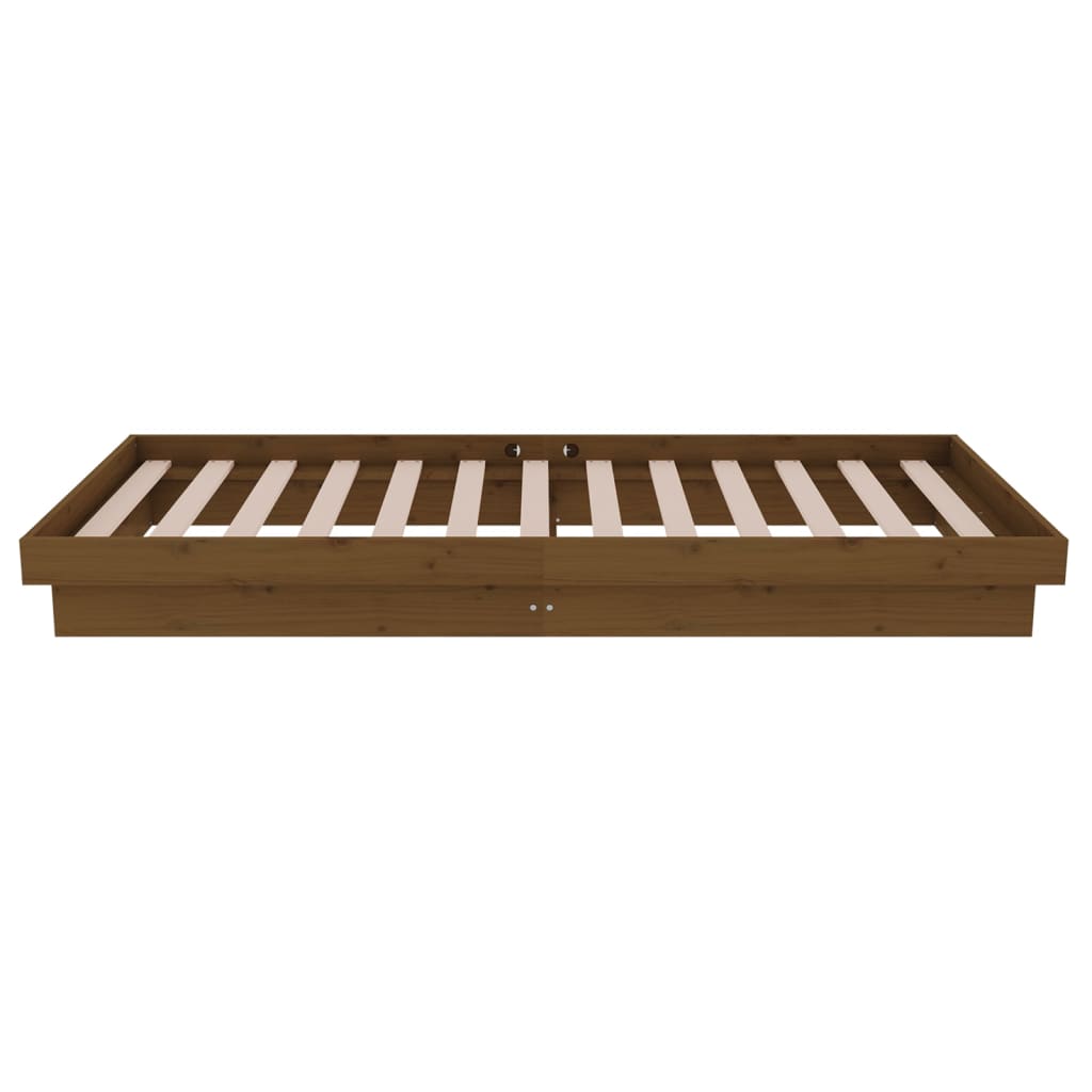 Sengeramme honningbrun heltre 75x190 cm Small Single