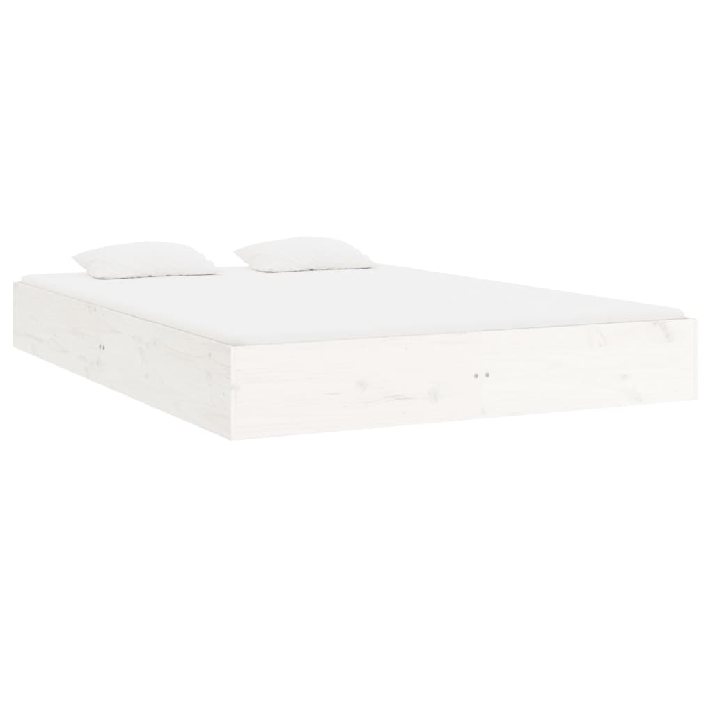 Sengeramme hvit heltre 200x200 cm
