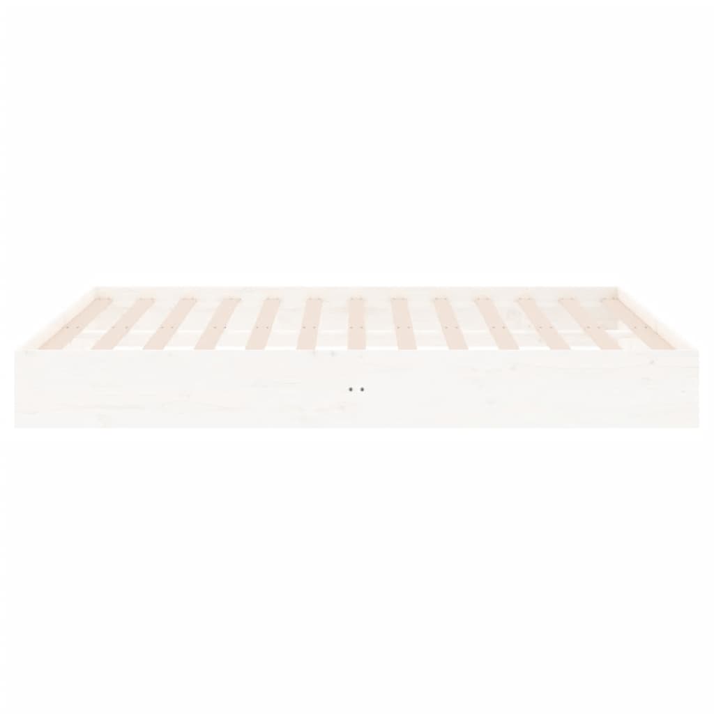 Sengeramme hvit heltre 200x200 cm