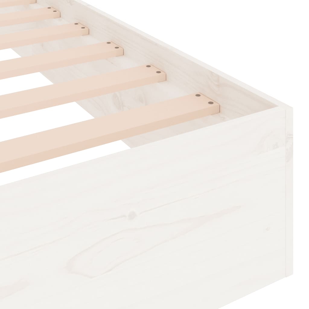 Sengeramme hvit heltre 180x200 cm Super King