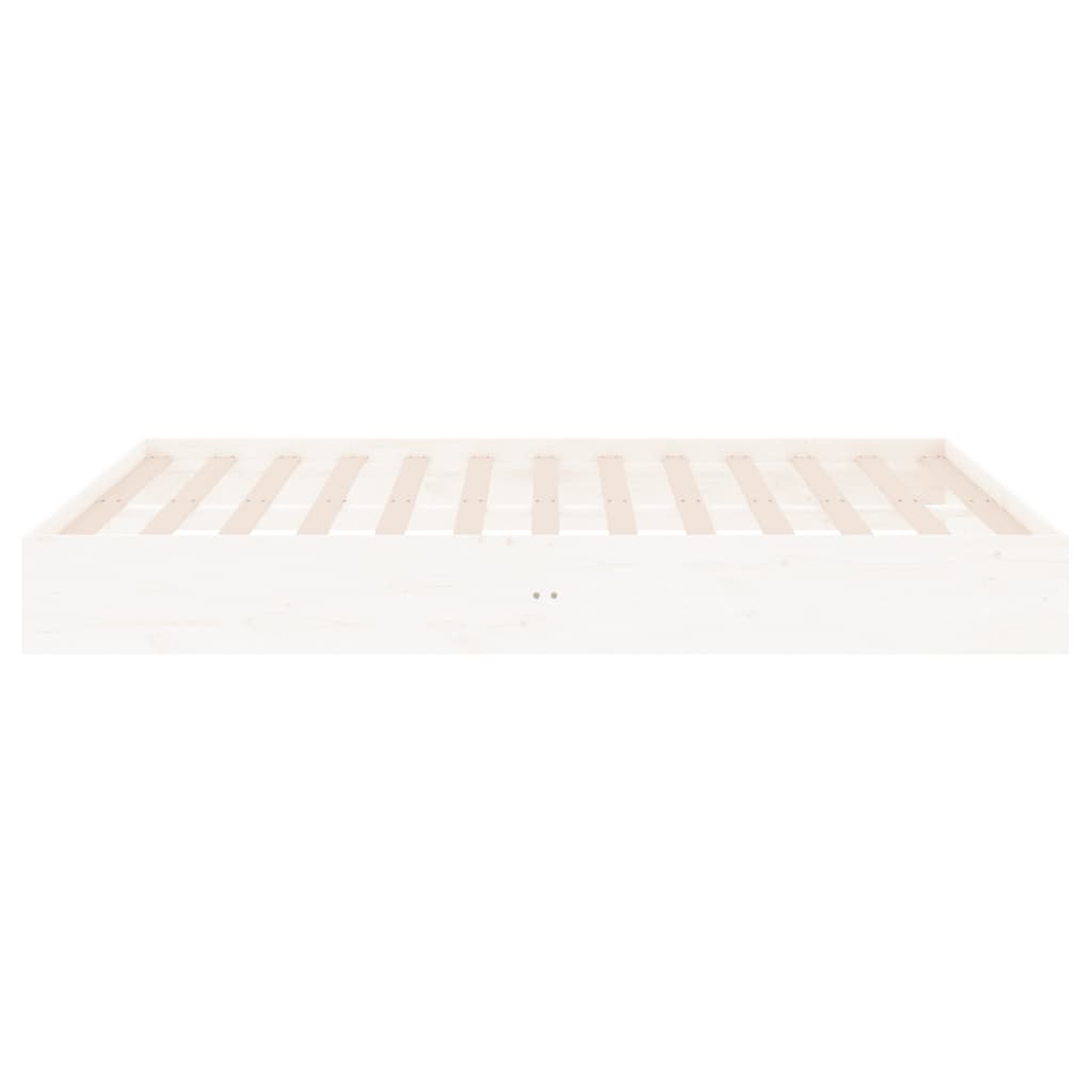 Sengeramme hvit heltre 150x200 cm 5FT King Size