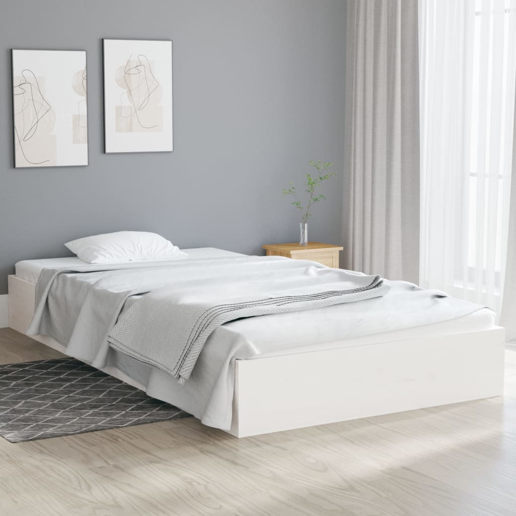 Sengeramme hvit heltre 90x200 cm
