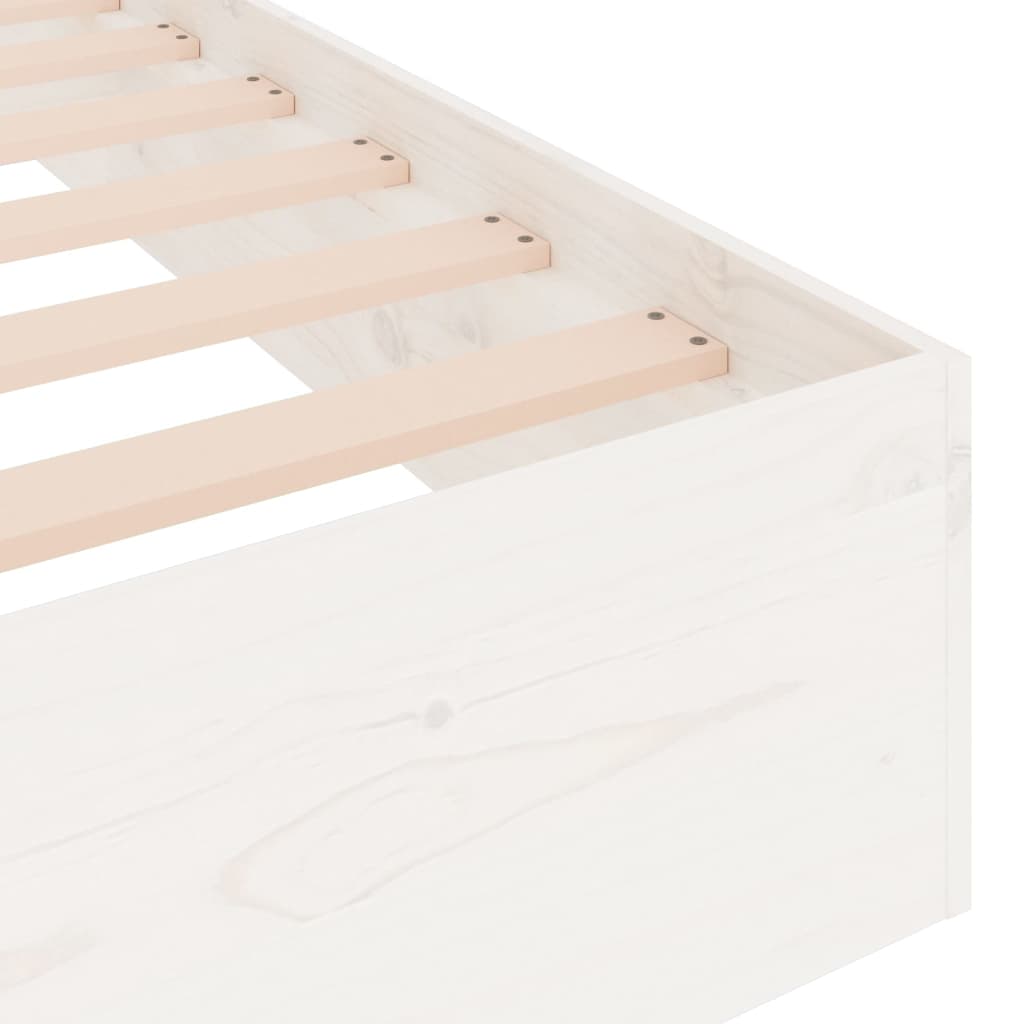 Sengeramme hvit heltre 75x190 cm 2FT6 Small Single