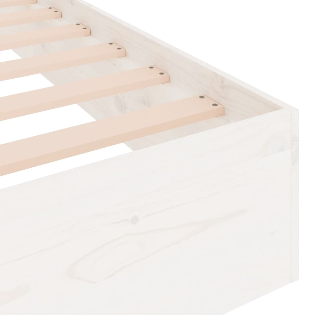 Sengeramme hvit heltre 90x190 cm 3FT Single