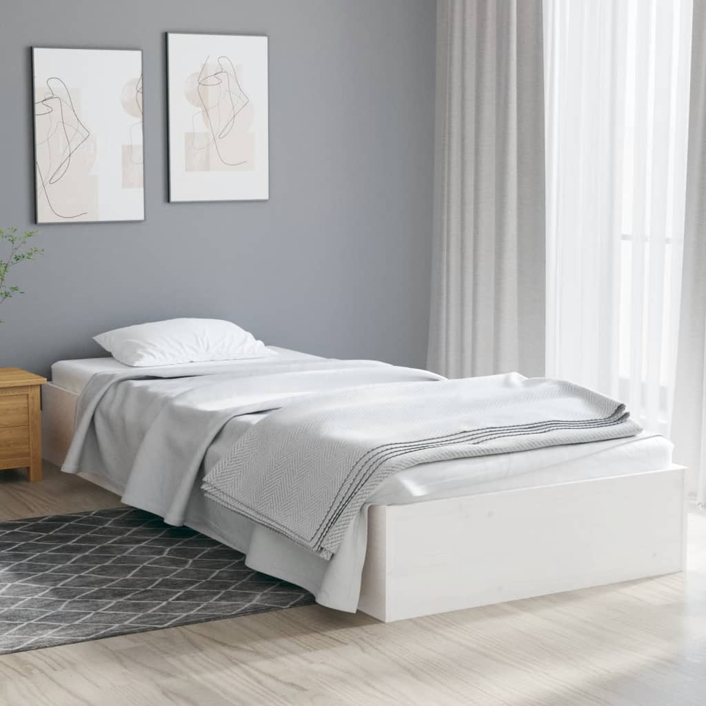 Sengeramme hvit heltre 90x190 cm 3FT Single